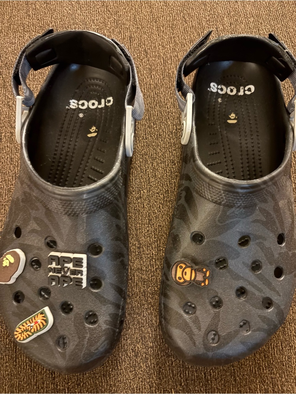 Bape X Crocs Black Camo Men's
Size US 12